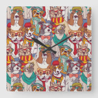Niedliches Puppy-Fashion-Muster