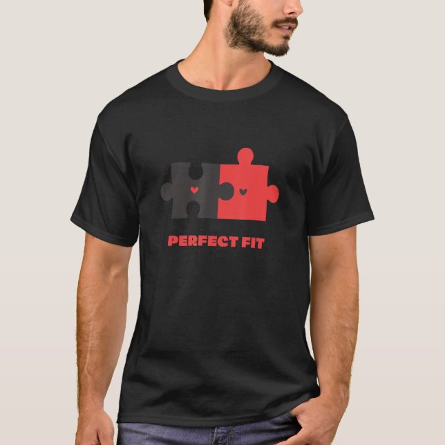 Niedliches Puzzleteil für Paare und Bestfreunde 2 T-Shirt (Vorderseite)