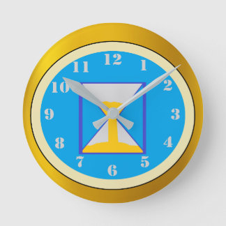 Niedliches Quarzglas Runde Wanduhr