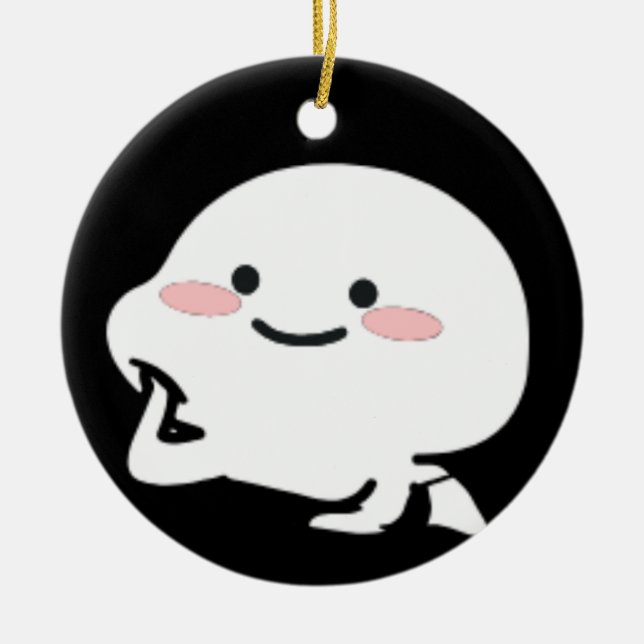 Niedliches Quby-Aufkleber-Geschenk für sie, Mama Keramik Ornament (Vorne)