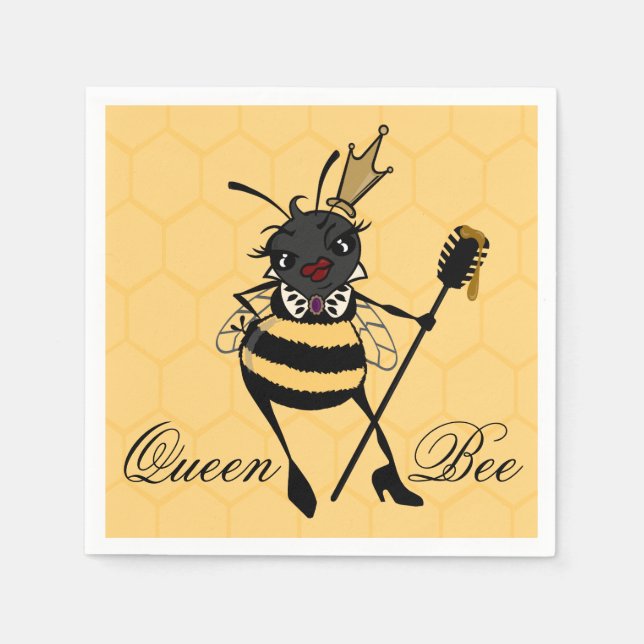 NIEDLICHES QUEEN BIS HONEYCOMB PAPIERNAPKINS SERVIETTE (Vorderseite)