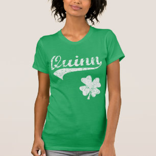 Niedliches Quinn-Familien-Iren-Kleeblatt T-Shirt
