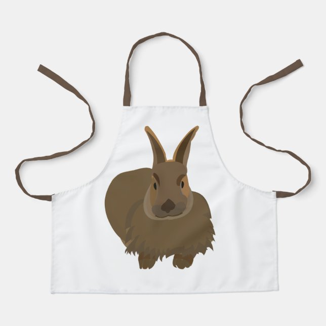 Niedliches Rabbit Bunny Kids Schürze (Vorderseite)