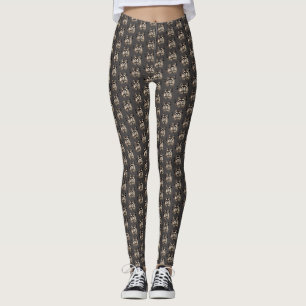 Niedliches Raccoon Blown Kisses Leggings