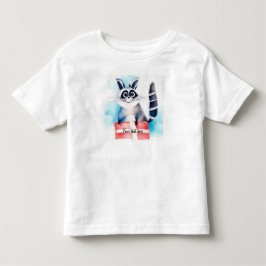 Niedliches Raccoon-Geburtstagsgeschenk Kleinkind T-shirt