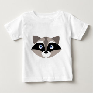 Niedliches Raccoon-Gesicht Baby T-shirt