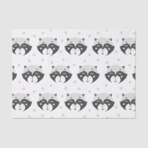 Niedliches Racoon Muster - Kinder Seidenpapier
