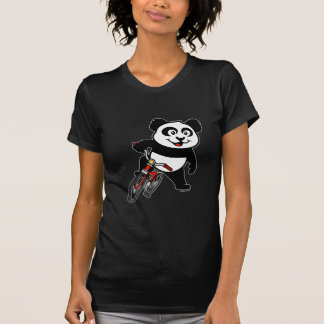Niedliches Radfahren Panda T-Shirt