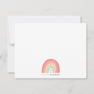 Niedliches Rainbow Animal Critter Danke