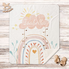 Niedliches Rainbow-Baby Sherpadecke