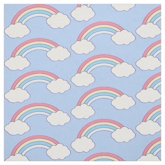 Niedliches Rainbow-Farbstoff Stoff (Muster)