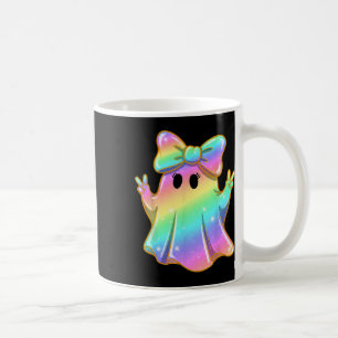 Niedliches Rainbow Ghost Peace Funny Halloween Kid Kaffeetasse