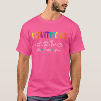Niedliches Rainbow Pädiatrische Berufskrafttherapi T-Shirt