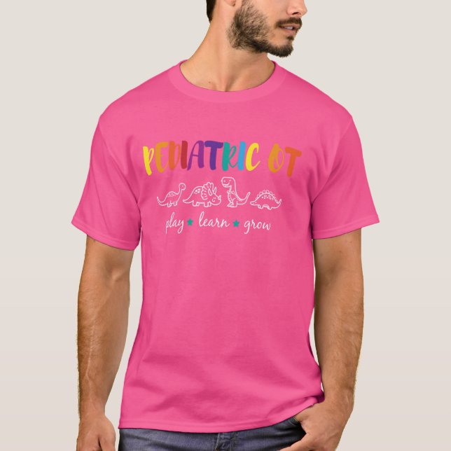 Niedliches Rainbow Pädiatrische Berufskrafttherapi T-Shirt (Vorderseite)