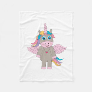 Niedliches Rainbow Unicordesign Fleecedecke