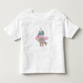 Niedliches Rainbow Unicordesign Kleinkind T-shirt
