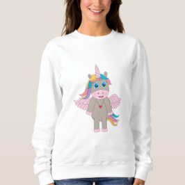 Niedliches Rainbow Unicordesign Sweatshirt