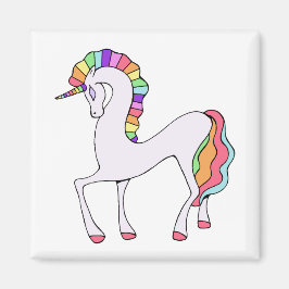 Niedliches Rainbow Unicorn Magnet