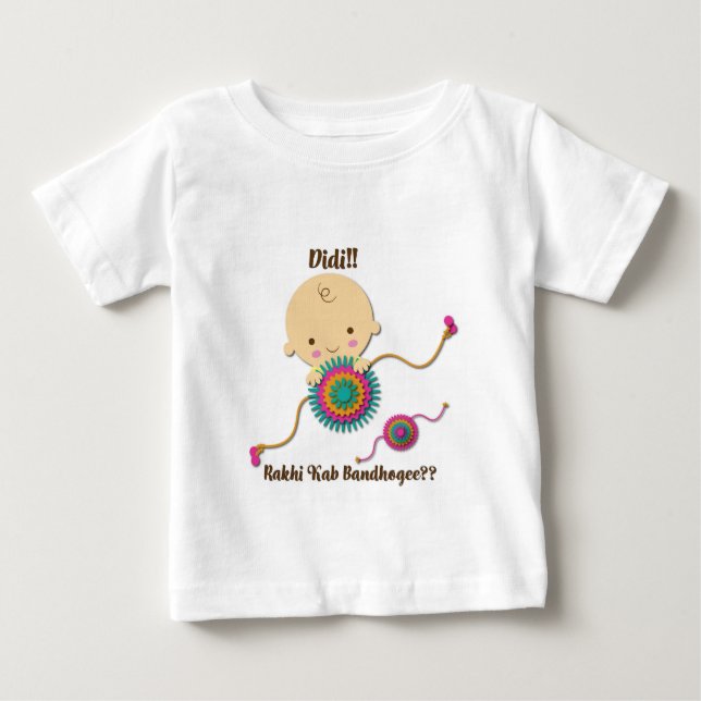 Niedliches Raksha Bandan Tshirt für Kinder (Vorderseite)