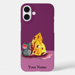 Niedliches Rattenessen Käse Fall iPhone 16 Plus Hülle
