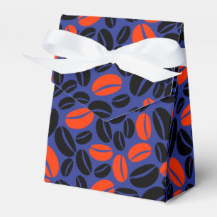 Niedliches Red Blue und Black Coffee Bean-Bild Geschenkschachtel
