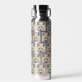 Niedliches Red Fox Face Muster Trinkflasche