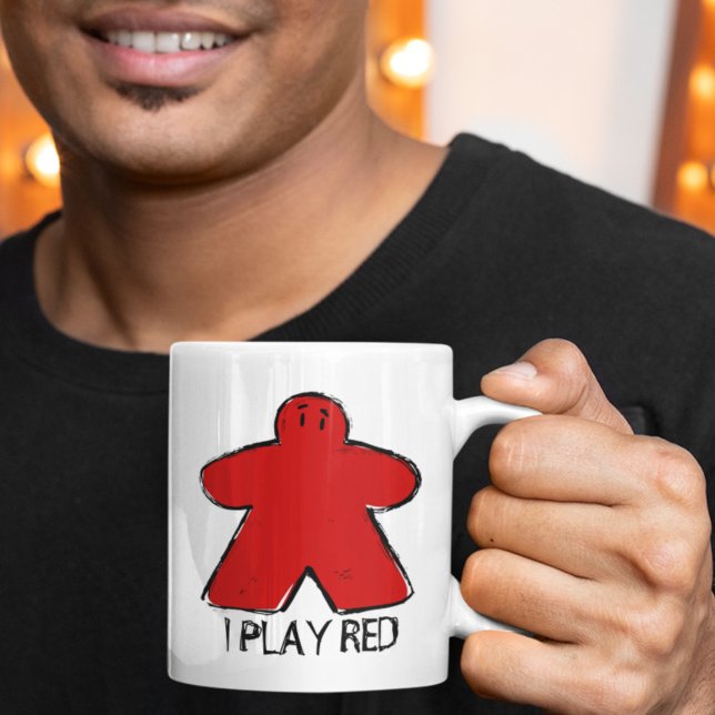 Niedliches Red Meeple Zeichne Board Game Cup Tasse (Von Creator hochgeladen)