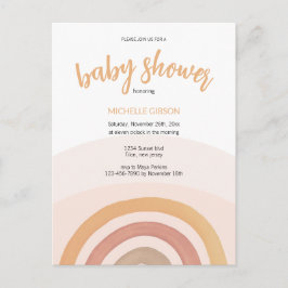 Niedliches Regenbogengeschlecht Neutralfarben Postkarte