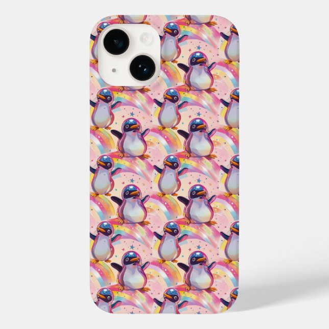 Niedliches Regenbogenmuster Case-Mate iPhone 14 Hülle (Rückseite)