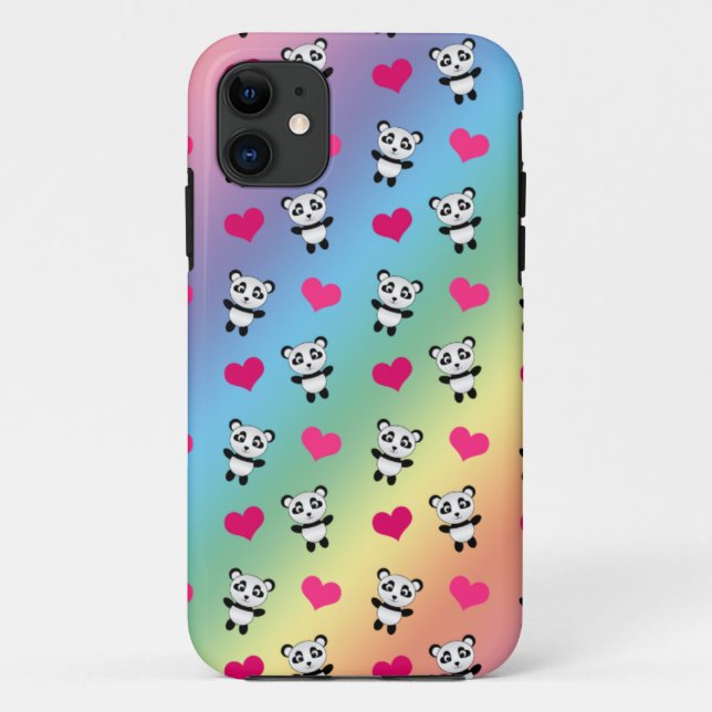Niedliches Regenbogenmuster Case-Mate iPhone Hülle (Rückseite)