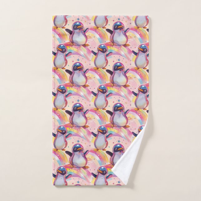 Niedliches Regenbogenmuster Handtuch (Handtuch)