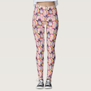 Niedliches Regenbogenmuster Leggings