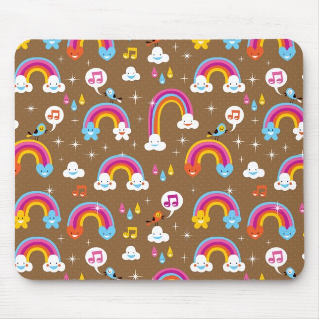 niedliches Regenbogenmuster Mousepad (Vorne)