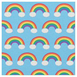 Niedliches Regenbogenmuster Stoff