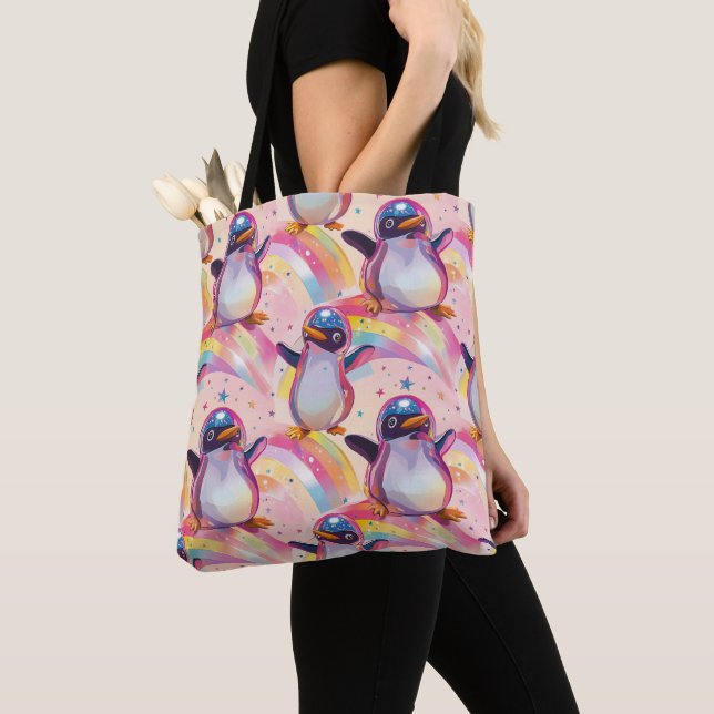 Niedliches Regenbogenmuster Tasche (Von Nahem)