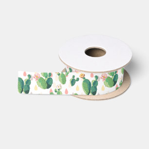 Niedliches reizendes saftiges Kaktus-Satin-Band Satinband