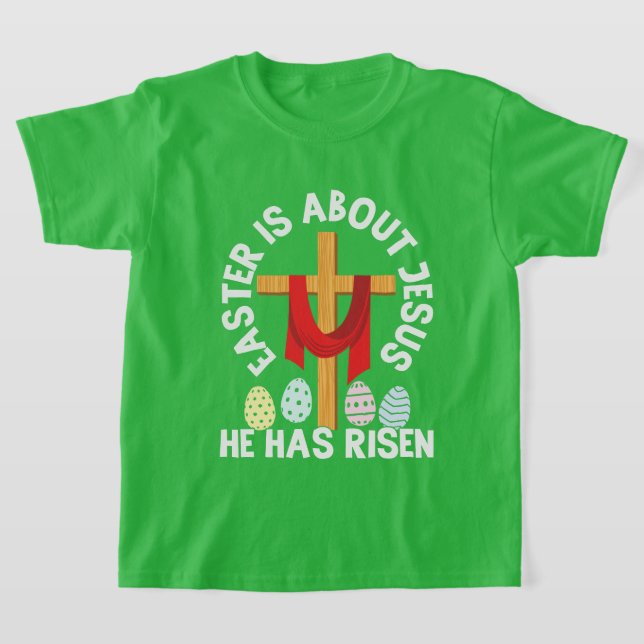niedliches Religiöses Jesus-Osterkreuz T-Shirt (Ablage )