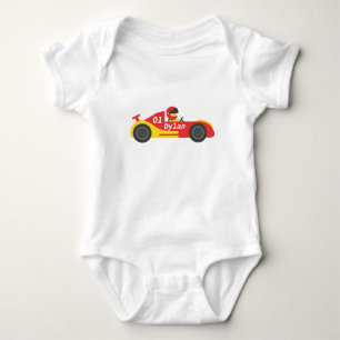 Niedliches Rennen-Auto für Jungen Baby Strampler