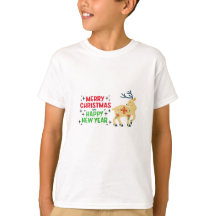 Niedliches Rentier Weihnachts-Shirt