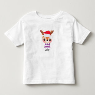 Niedliches Rentier Weihnachtsfest Kleinkind T-shirt