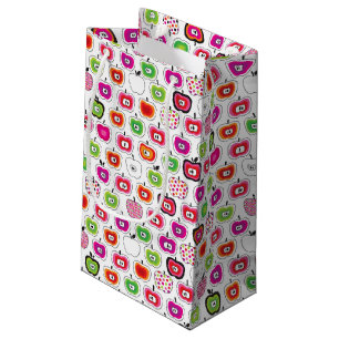Niedliches retro Apfelmuster Kleine Geschenktüte
