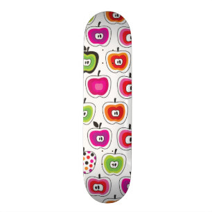 Niedliches retro Apfelmuster Skateboard