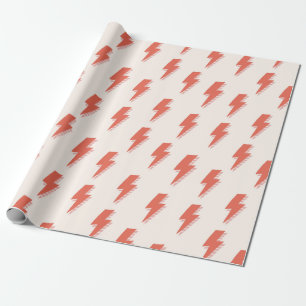 Niedliches Retro-Blitzlicht-Orangenmuster Geschenkpapier