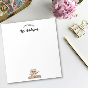 Niedliches Retro-Blumenbuch zurück zur Schule Notizblock