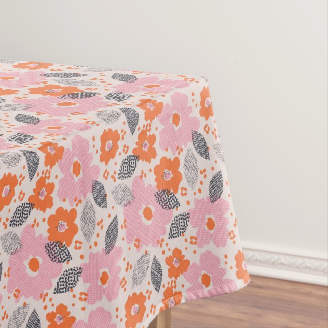 Niedliches Retro Blumenmuster Tischdecke (Beispiel)