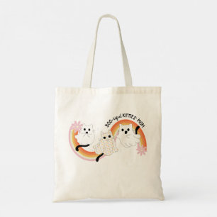 Niedliches Retro Boo-schöne Geisterkatzen Hallowee Tragetasche
