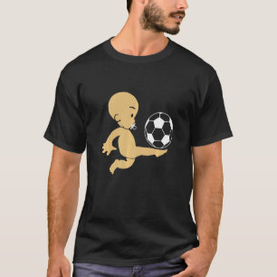 Niedliches Retro Football Baby vorhanden T-Shirt