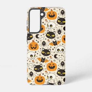 Niedliches Retro Halloween-Muster Samsung Galaxy Hülle