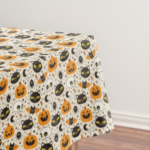 Niedliches Retro Halloween-Muster Tischdecke