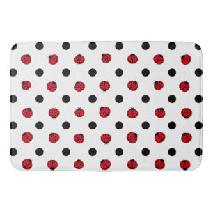 Niedliches Retro-Ladybugemuster Badematte